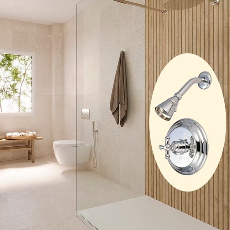 bathroom shower mixing valve trim kit glass room